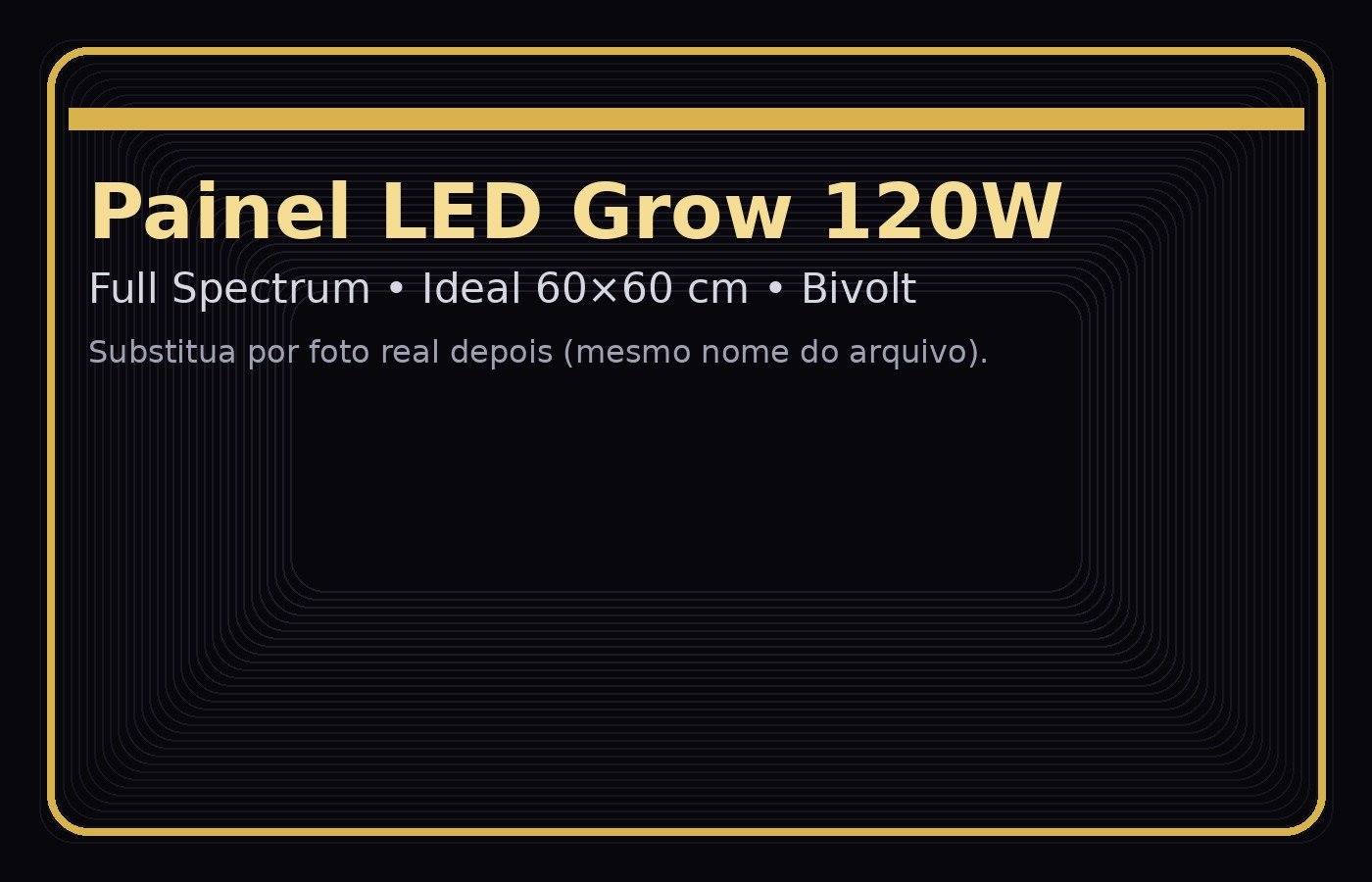 Painel LED Grow 120W