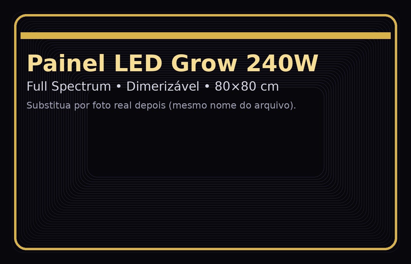 Painel LED Grow 240W